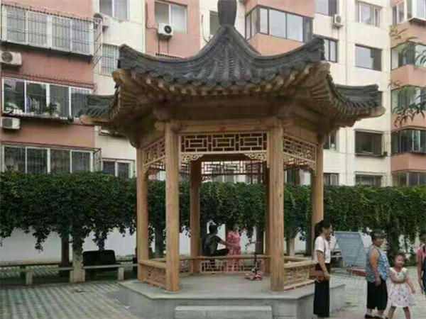天津景观防腐木凉亭